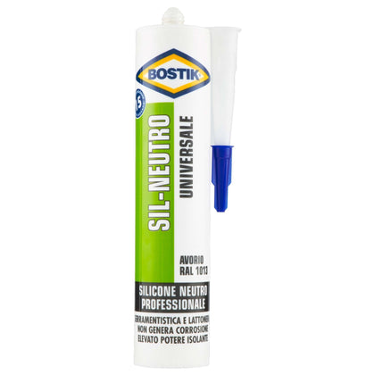 Bostik Silicone Neutro 300 Ml Avorio - 12 Pz