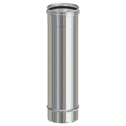 Tubo Inox Aisi 304 H 50 Cm Per Pellet D 8 Cm - 10 Pz