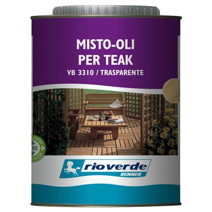 Rioverde Vb 3310 Olio Per Teak 0,750 L Trasparente - 6 Pz