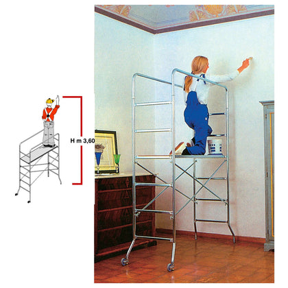 Ponteggio Acciaio Super Trio 65X169Xh218 Cm