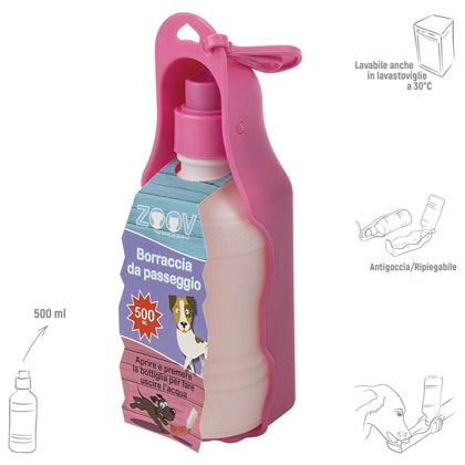 Zoov Borraccia Da Passeggio Ml.500 Rosa - 12 Pz