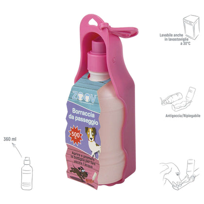 Zoov Borraccia Da Passeggio Ml.360 Rosa - 12 Pz