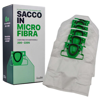 Ricambio Folletto Sacco In Microfibra K200/220S Pz.6