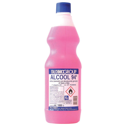 Alcool Denaturato 94 Certificato Lt. 1 (Italchimici) - 12 Pz