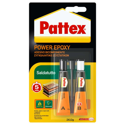 Pattex Saldatutto Power Epoxy Bicomponente 24 G - 6 Pz