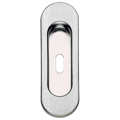 Maniglia Ovale Ott Cro Sat Per Porte Scor. Con Foro - 24 Pz