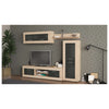 Kit Parete Living Amber 250X41X188 Cm Nat.Oak/Antracite