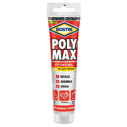 Bostik Polymax Cristal Express Tubetto 115 G - 12 Pz