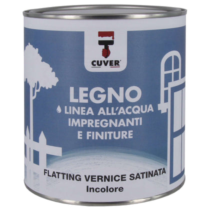 Flatting Vernice Satinato Cuver Allacqua 750 Ml - 6 Pz