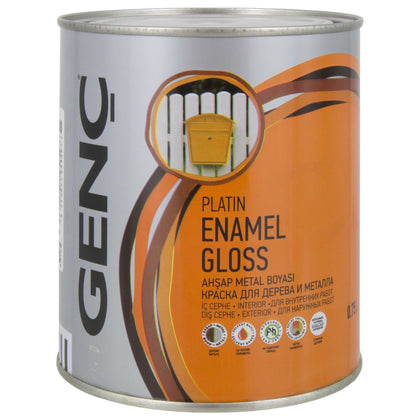 Smalto Lucido Genc 0,750 L Grigio Ch. N.7400 - 6 Pz