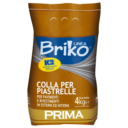 Linea Briko Colla Piastrelle Extra Da 4 Kg - 4 Pz