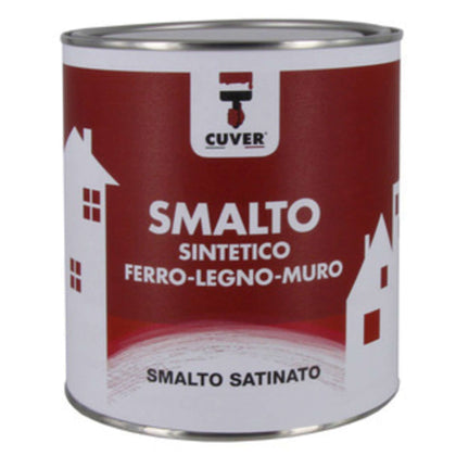 Smalto Cuver 0,375 L Satinato Bianco - 6 Pz