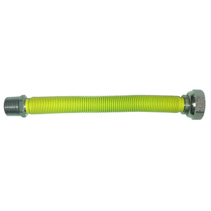 Raccordo Inox Estensibile Gas 1/2 Mf 200-400 Giallo