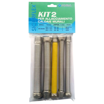 Kit Raccordo Inox Estensibile 1/2 Per Caldaia Kit2