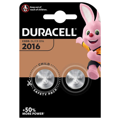 Duracell Batteria A Bottone Cr2016 Bl.2Pz - 10 Bl