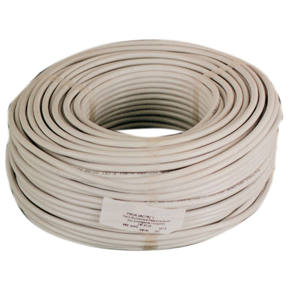 Cavo Elettrico Sez. 3X0,75 Bianco H05Vv-F - 100 Mt