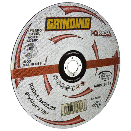 Grinding Forza Disco Piano Per Ferro D 230X1,9 Mm - 25 Pz