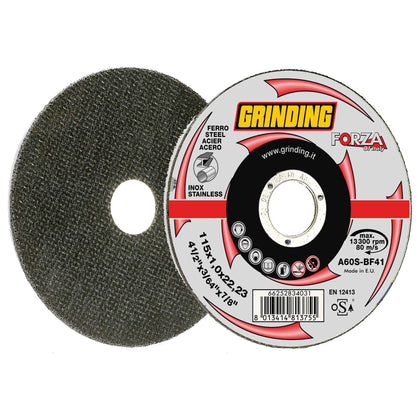 Grinding Forza Disco Piano Per Ferro D 115X1,0 Mm - 15 Pz