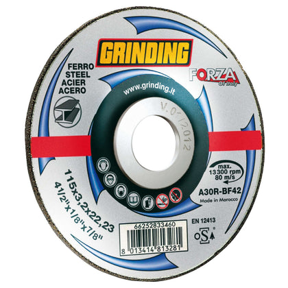 Grinding Forza Disco Per Ferro D 115X3,2 Mm - 25 Pz