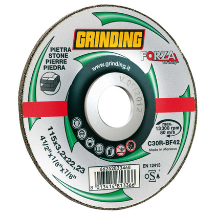 Grinding Forza Disco Per Marmo D 115X3,2 Mm - 25 Pz