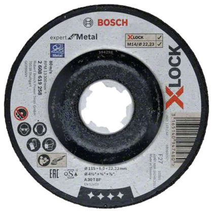Bosch-A Disco Per Sbavare Xlock D 115X6,0 Mm - 10 Pz