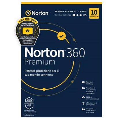 Int.Sec.10Dev 1Y 75Gb 360 Premium Norton 12Mo Generic Rsp Mm Gum