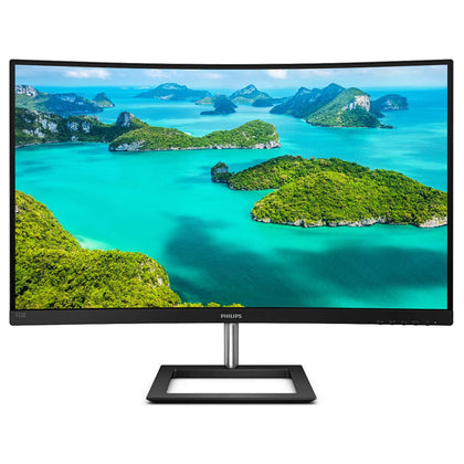 322E1C Gaming Monitor Curvo da 32'', FHD LED VA Adaptive Sync 75 Hz, HDMI, Display Port, VGA, Flicker Free, Low Blue, Nero