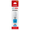 Flacone Ink Canon Ciano Gi50C Per Pixma G 5050