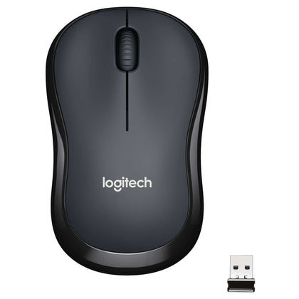 M220 Mouse Wireless, Pulsanti Silenziosi, 1000 DPI Ambidestro PC/Mac/Laptop, Grigio