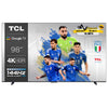 Tv 98 Tcl Led 4K Smart Wifi Dvbc Dvbs2 Dvbt T2 Google Tv Italia