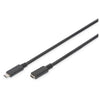 cavo prolunga usb tipo c maschio/femmina 1.5 mt 3a nero