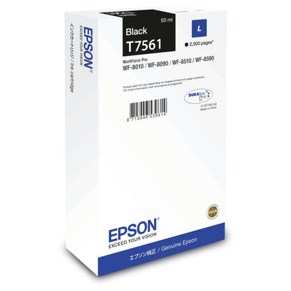 Ink Epson T7561 Nero Per Workforce Wf 8090 2.500Pg