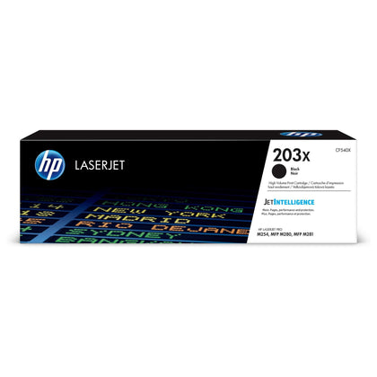 203X CF540X Cartuccia Toner Originale, da 3200 Pagine, ad Elevata Capacità , Compatibile con le Stampanti  Color LaserJet Pro MFP Serie M250 e M280, Nero