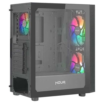 Case Mid-Tower No Psu Orizon M101 1 Usb3 2Usb2 Vetro Temp. Rgb Fan Blk