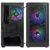 Case Mid-Tower No Psu Blitz R24 3Usb3 0,5Mm Spcc 3Fan Rainbow Black