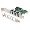 DS302211 Interface Scheda PCIe USB 3.0 Tipo A 4 Porte Fino a 5 Gbit/s Chipset: vl805