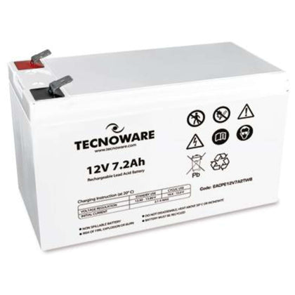 Batteria Ups Tecnoware 12Vdc 7.2Ah High Ermetica Al Piombo Bulk