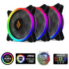 Ventola Lips 120 Rgb 3In1 Pwm Blk Pack 3 Ventole 120Mm Argb Controlle