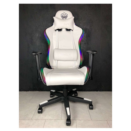 Poltrona Gaming Noua Mao M7 Rgb Poggia Testa E Cuscino White/Rgb