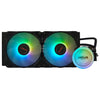 Ventola Liquid Polaris Lm240 Rainbo W Rgb Blk 1200/2066 2Fan 120Mm Pwm