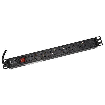 Armadio Rack Multipresa 6 Prese 19 Tripolari/Schuko Con Interrutore