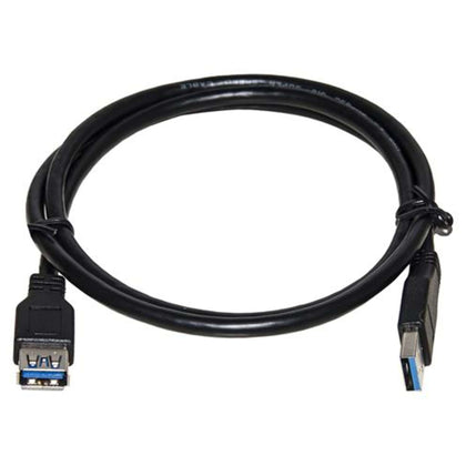 Cavo Usb 3.0 A-A 1Mt M/F Prolunga Bk In Rame