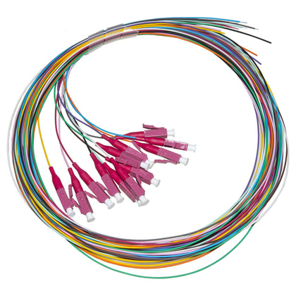 Pigtail Fibra Ottica Om4 Lc 2Mt Simplex Confezione 12Pz Colorati