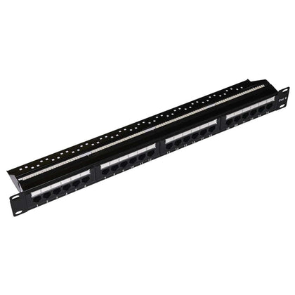 Patch Panel 24 Porte Non Schermato Utp Cat.5E 8 Poli Rack 19
