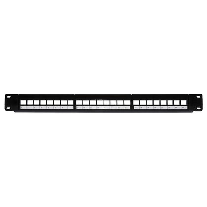 Patch Panel 24 Porte 19 Vuoto Colore Nero