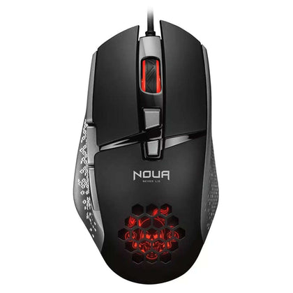 Mouse Usb Gaming Noua Roka Led 4 Co Lori 7200Dpi 8 Tasti Programmabili