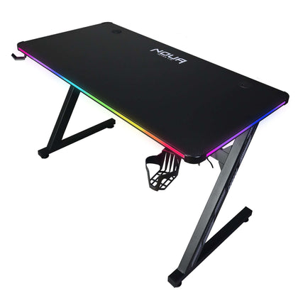 Scrivania Gaming Rgb Uru Pro Portabicchieri E Gancio Cuffie