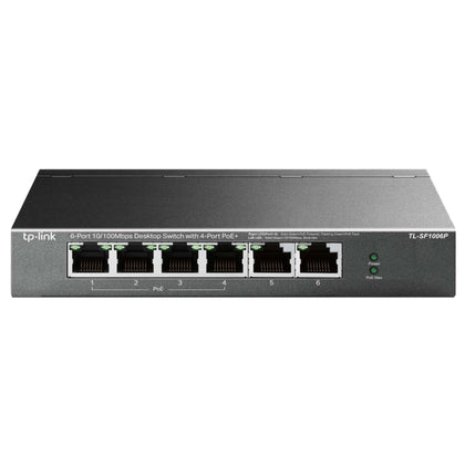 Switch 6P 10/100Mbps Di Cui 4P Poe 67W Poe Power Plug And Play