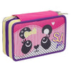 Astuccio 3 Zip Girl Sj Gang Animali X1