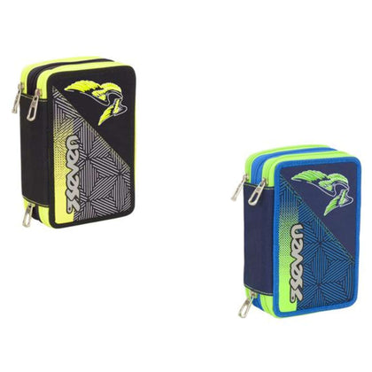 Astuccio 3 Zip Seven Rebel Boy 2 Colori X1